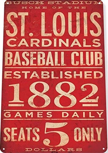Metal Sign St Cardinals Card Art Baseball Shop Store Aluminum Tin Signs Gifts for Home Kitchen Coffee Bar Faraluminum 20x30cm(7.8x11.8inch)
Metal Sign St Cardinals Card Art Baseball Shop Store Aluminum Tin Signs Gifts for Home Kitchen Coffee Bar Faraluminum 20x30cm(7.8x11.8inch)