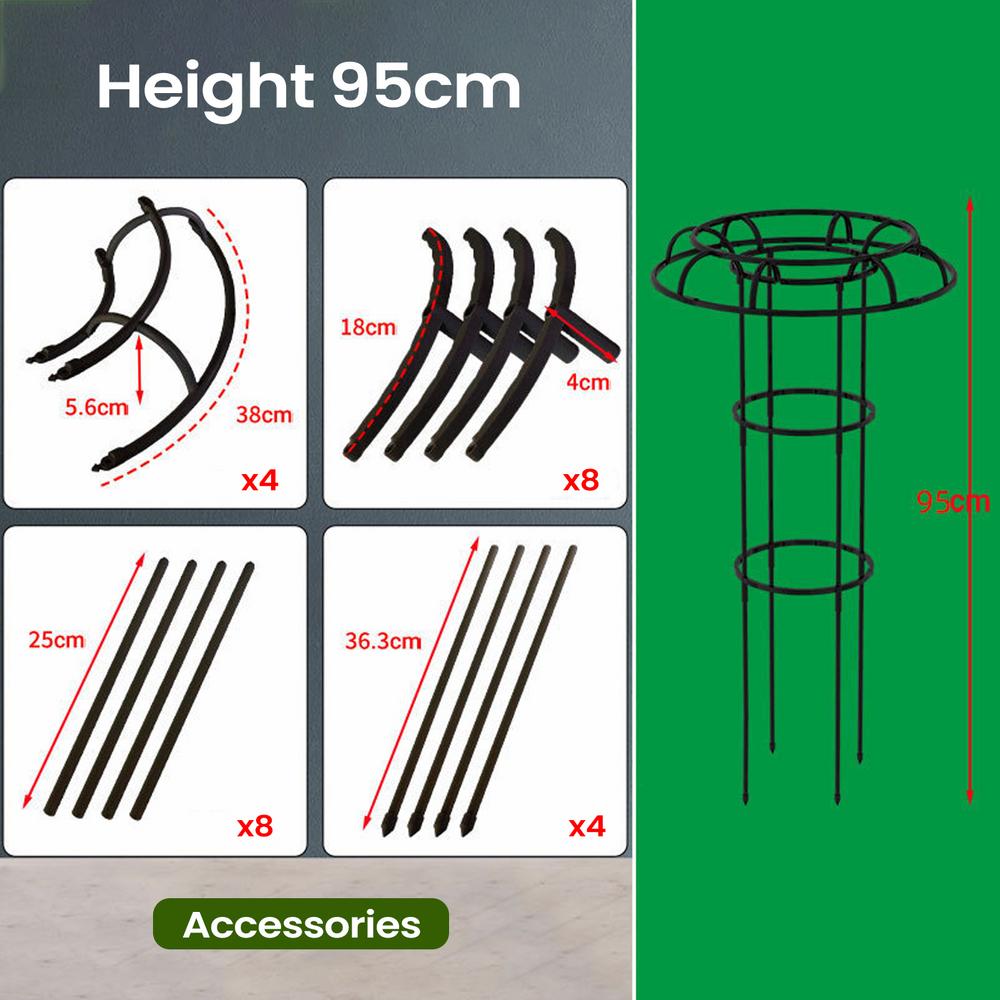 Garden Trellis Umbrella Shape Vertical Climbing Plant Stand for Rose Clematis Vine Flower Outdoor Pea Bean Tomato Courtyard
Garden Trellis Umbrella Shape Vertical Climbing Plant Stand for Rose Clematis Vine Flower Outdoor Pea Bean Tomato Courtyard