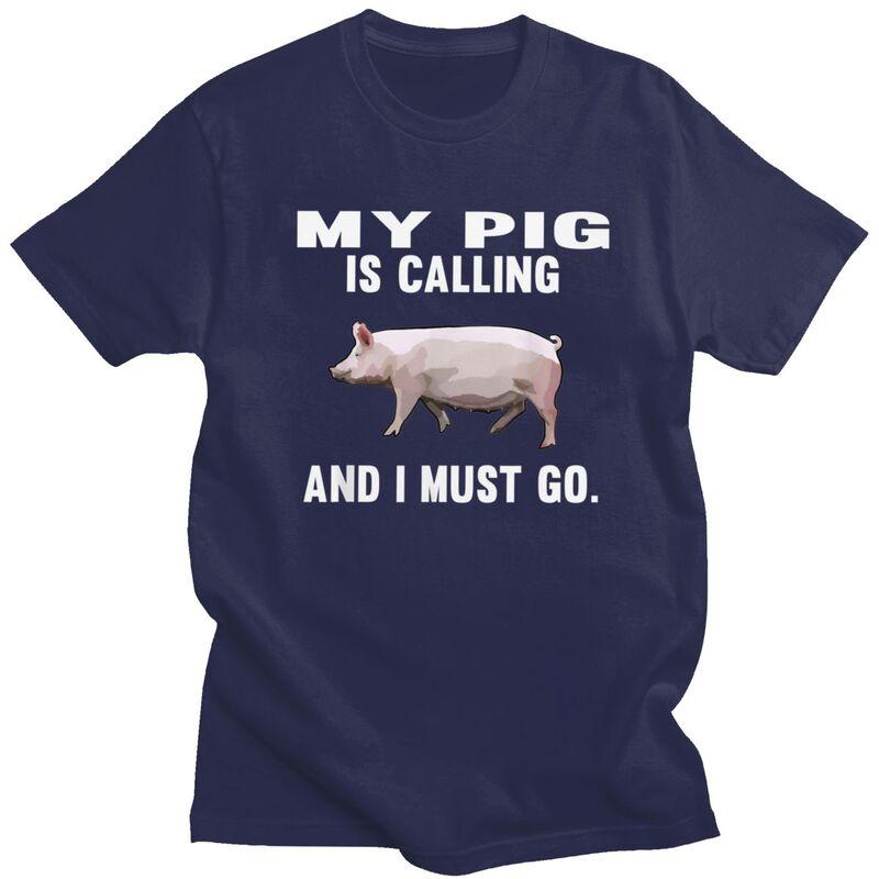 Male Funny My Pig Is Calling And I Must Go T Shirt Short Sleeves Cotton Tshirt Leisure Farm Animal Lover Tees Slim Fit Clothes 4XL
Male Funny My Pig Is Calling And I Must Go T Shirt Short Sleeves Cotton Tshirt Leisure Farm Animal Lover Tees Slim Fit Clothes 4XL