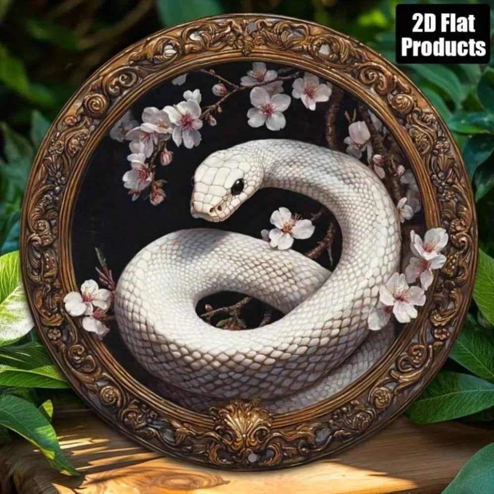 Vintage White Snake Round Metal Wall Art 8 Inch Mystical Animal Aluminum Decor For Home Bar Kitchen Cafe Office 20x20 різнокольоровий
Vintage White Snake Round Metal Wall Art 8 Inch Mystical Animal Aluminum Decor For Home Bar Kitchen Cafe Office 20x20 різнокольоровий