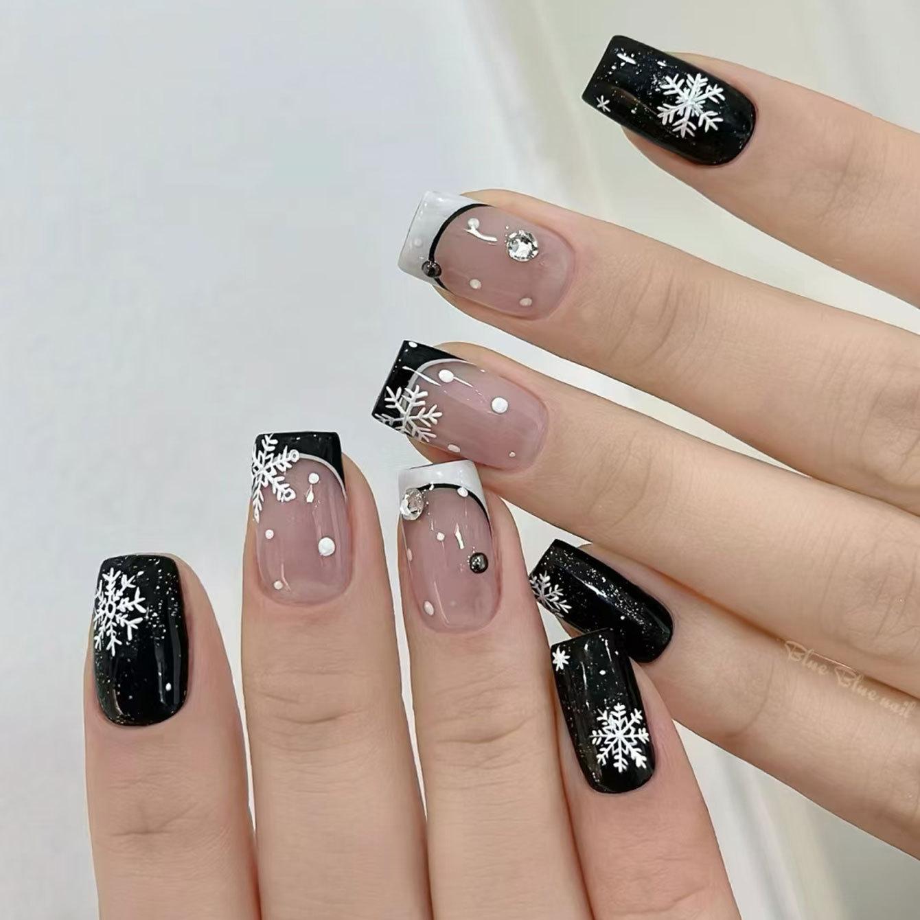 24PCS Christmas Medium Ballet False Nails Lucky Apple Red Stripes Patterns Fake Nails with Snowman Tree Square Wearable Manicure
24PCS Christmas Medium Ballet False Nails Lucky Apple Red Stripes Patterns Fake Nails with Snowman Tree Square Wearable Manicure