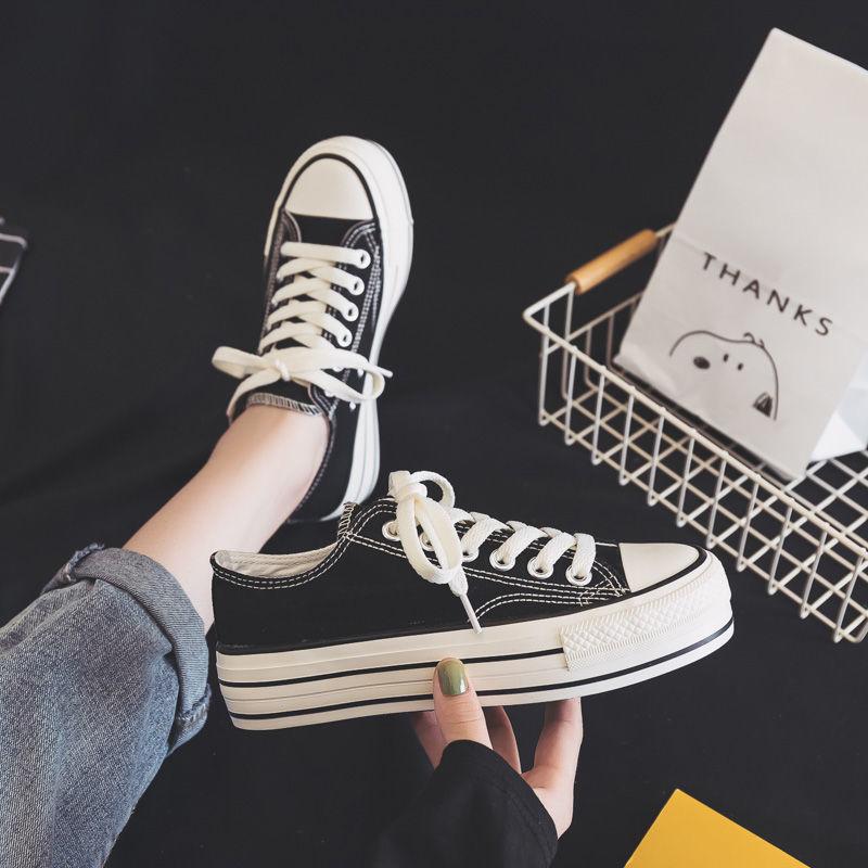 2024 spring new Korean version thick-soled muffin canvas shoes female students height-increasing shoes versatile little white shoes 35
2024 spring new Korean version thick-soled muffin canvas shoes female students height-increasing shoes versatile little white shoes 35