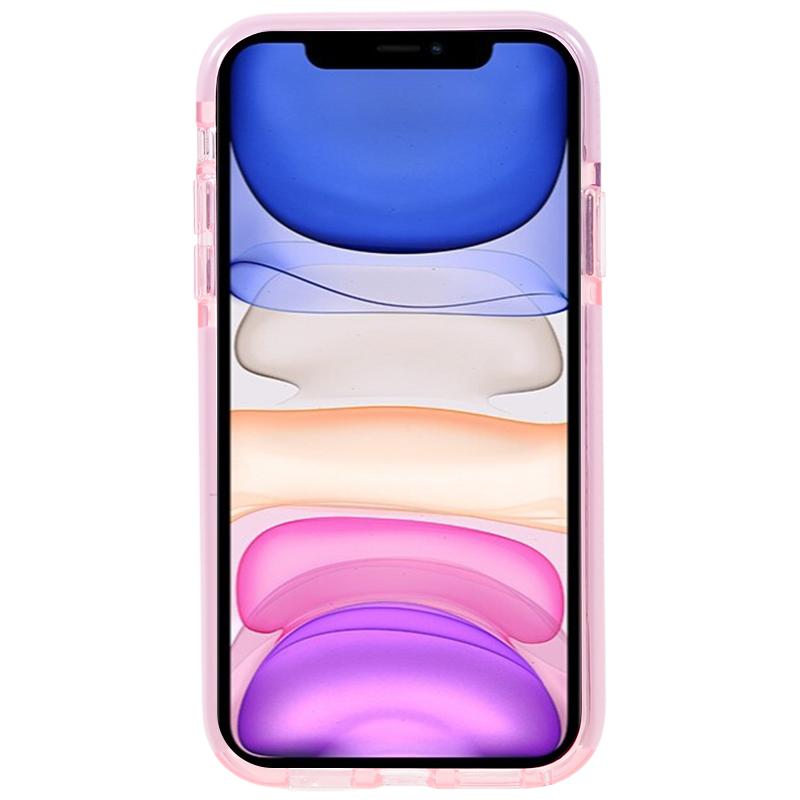 For iPhone 11 Transparent PC+TPU Phone Case Drop Protection Back Cover Transparent Pink
For iPhone 11 Transparent PC+TPU Phone Case Drop Protection Back Cover Transparent Pink