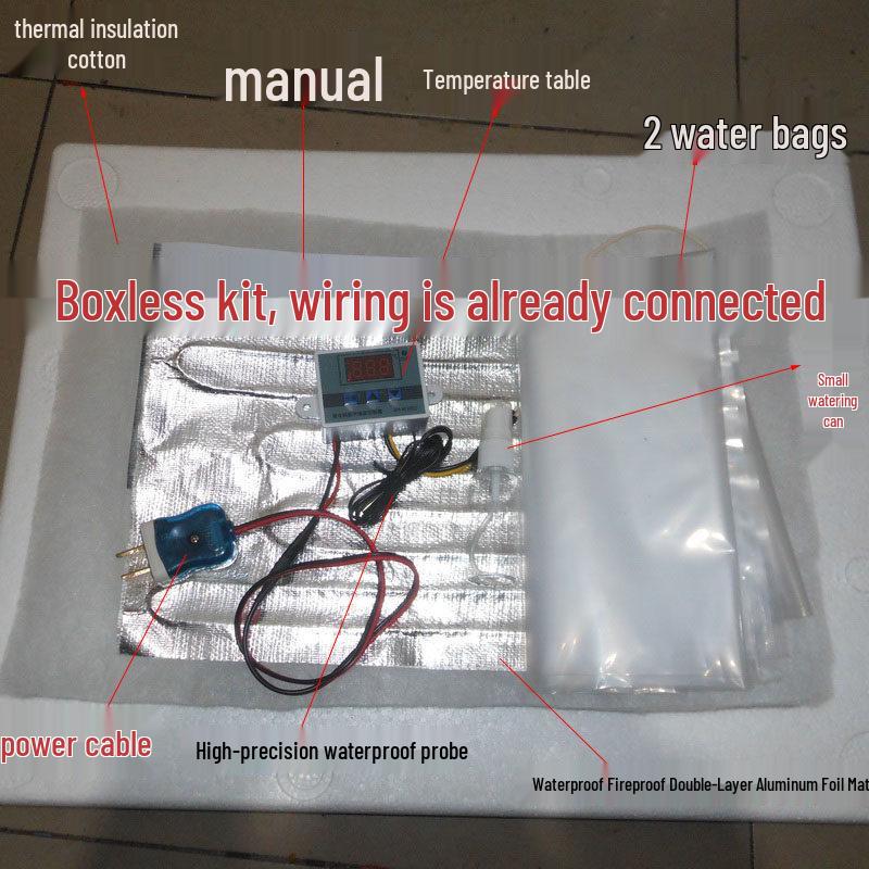 Компактний DIY інкубатор з водяним матрацом та автоматичним контролем температури для вилуплення курчат 20-pc Incubation Kit with Heating Pad (No Box)
Компактний DIY інкубатор з водяним матрацом та автоматичним контролем температури для вилуплення курчат 20-pc Incubation Kit with Heating Pad (No Box)