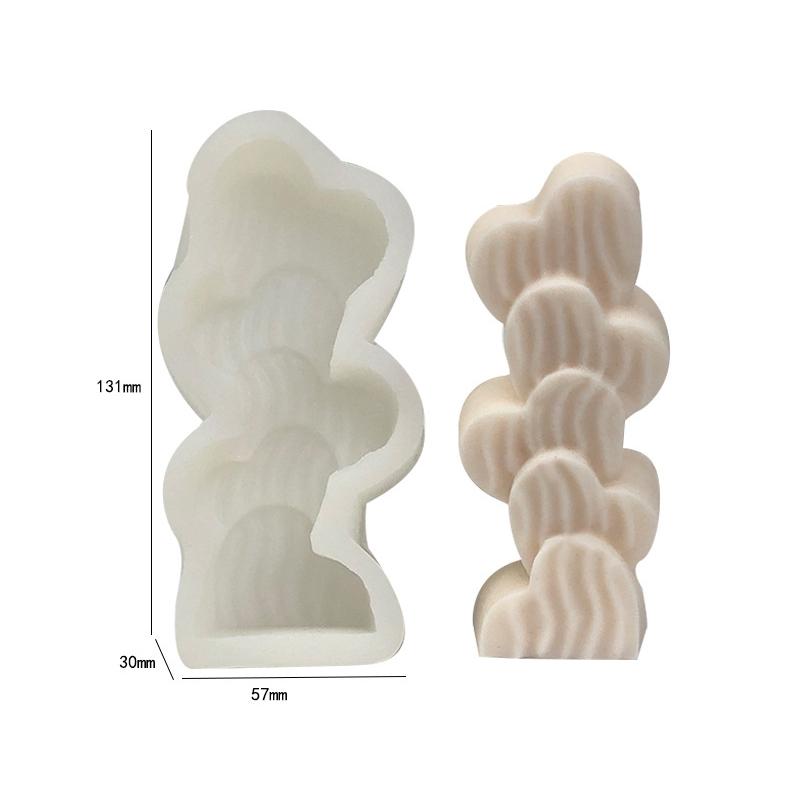 Стеклянная свеча в форме сердца, подсолнух, клевер, мыло, смола, гипс, изготовление торта ко Дню святого Валентина, украшение для торта, шоколадный подарок