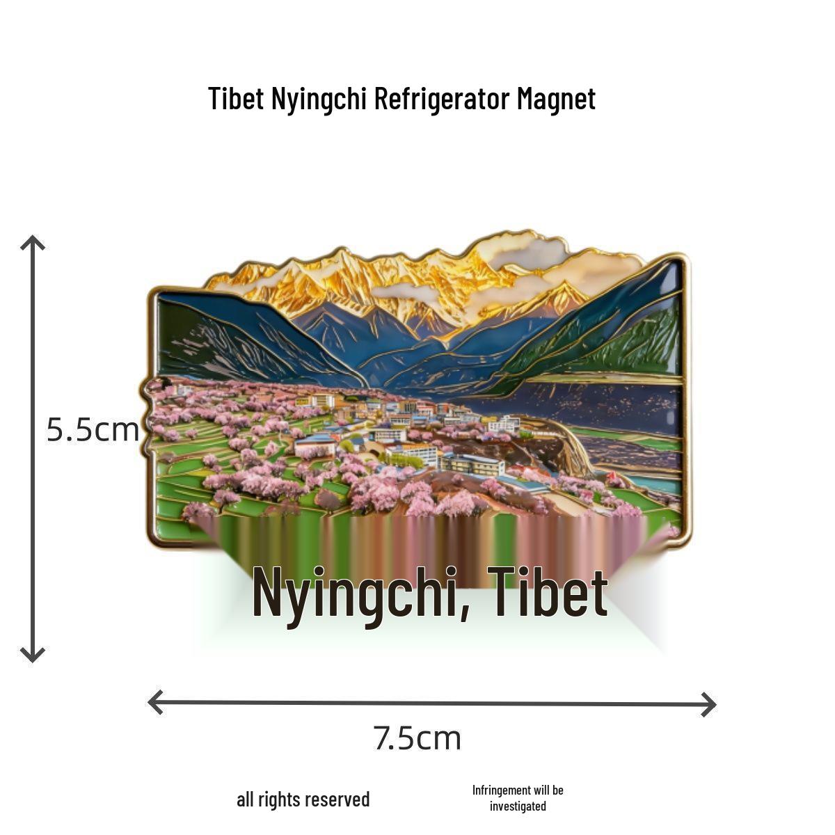 Tibet Nyingchi Peach Blossom and Snow Mountain Scenery Fridge Magnets - Cultural Souvenir
Tibet Nyingchi Peach Blossom and Snow Mountain Scenery Fridge Magnets - Cultural Souvenir