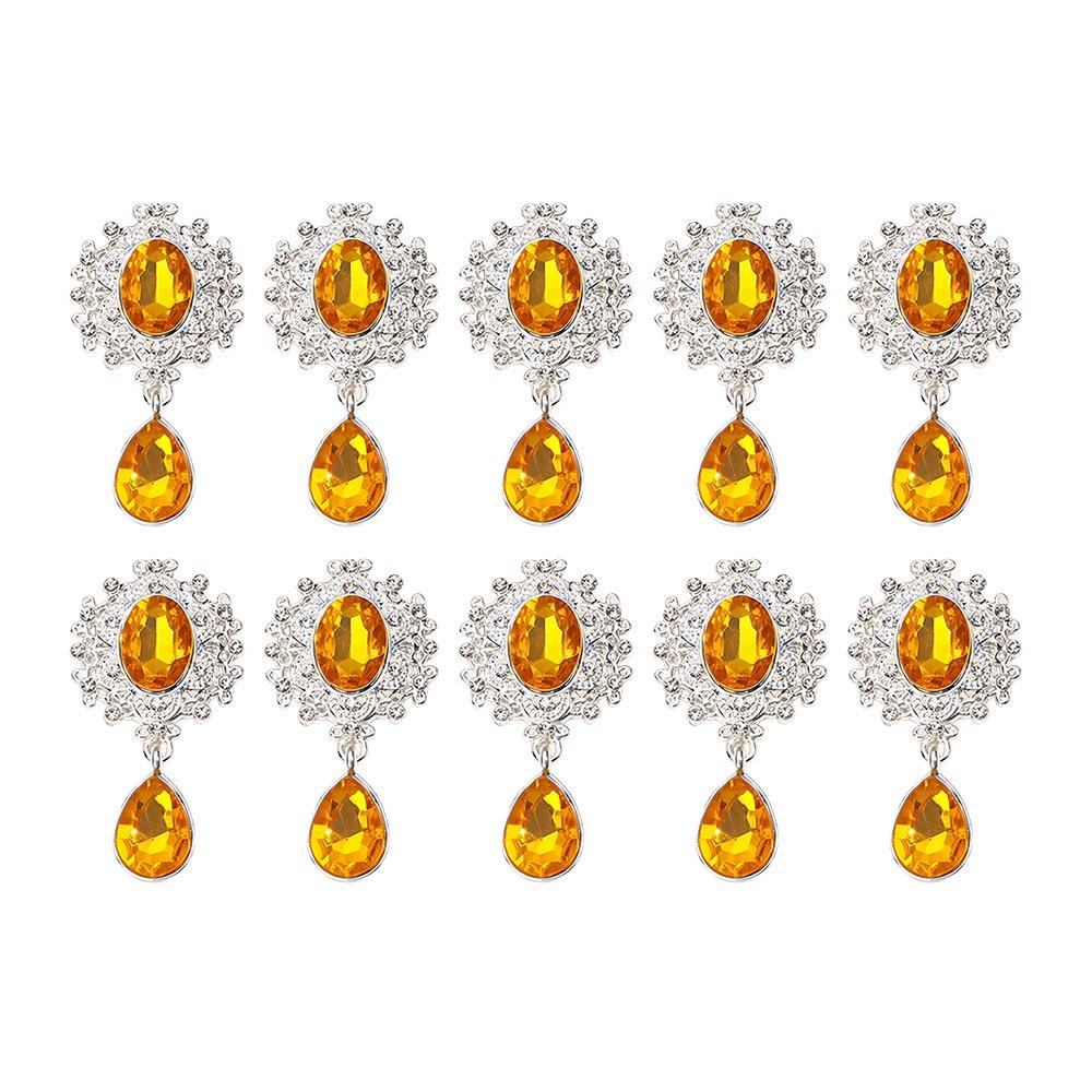 10Pcs DIY Crafts Rhinestone Alloy Brooch Accessories Silver Flat Back Sparkling Crystal Sewing Button Pendant 4.6*2.4cm
10Pcs DIY Crafts Rhinestone Alloy Brooch Accessories Silver Flat Back Sparkling Crystal Sewing Button Pendant 4.6*2.4cm