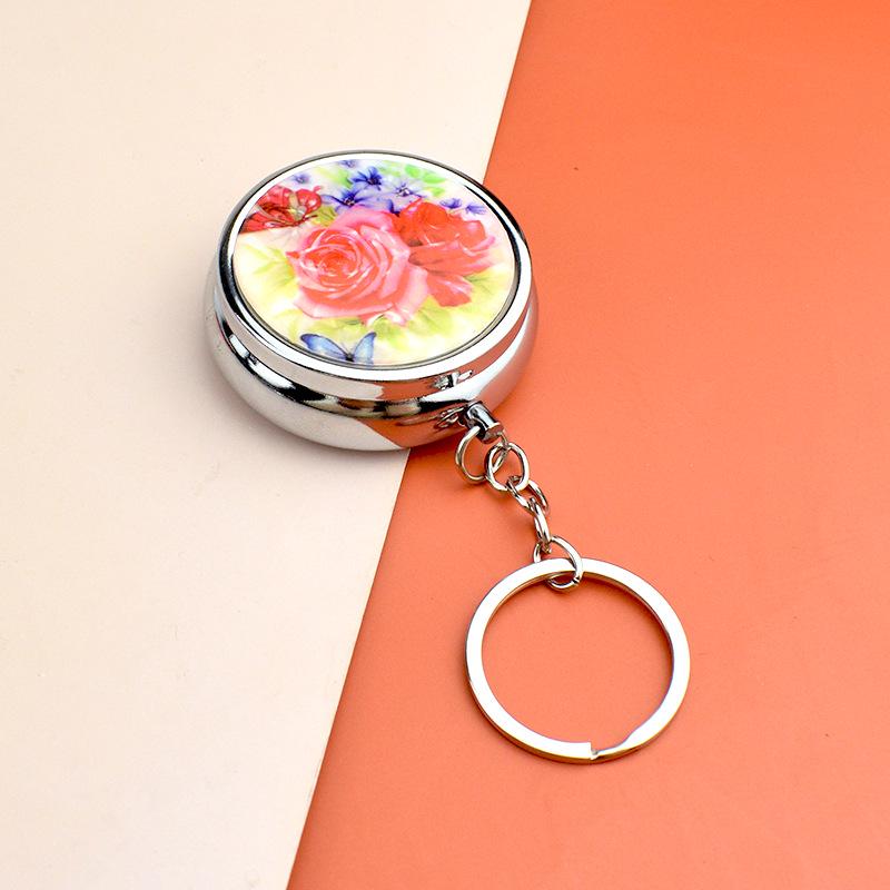 Peony Flower Travel Pill & Jewelry Keychain Box
Peony Flower Travel Pill & Jewelry Keychain Box