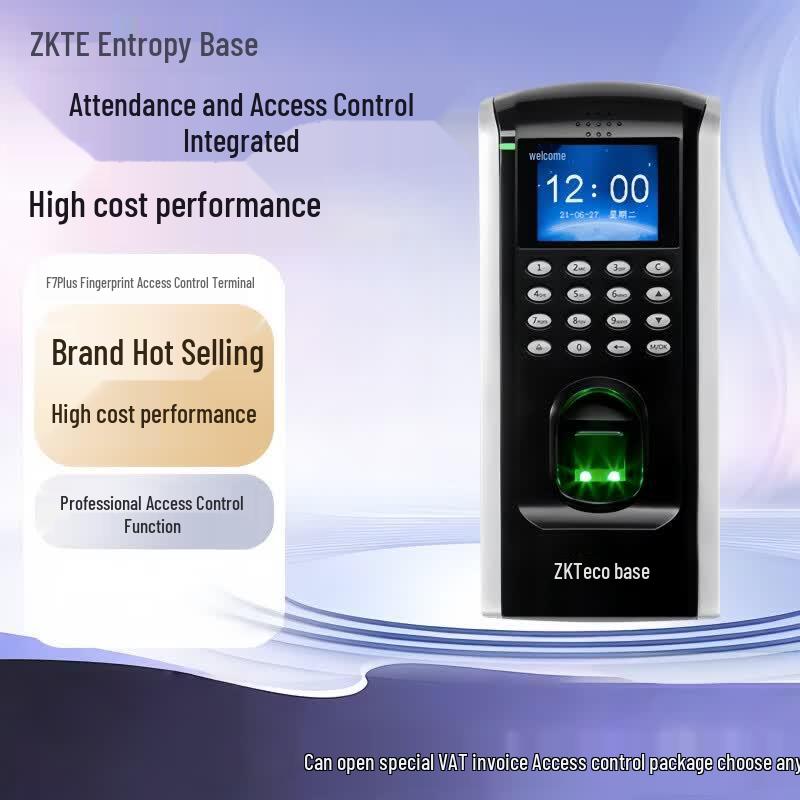 ZKTECO F7 PLUS Fingerprint Access Control and Time Attendance System CN plug (adapter included) F7 PLUS
ZKTECO F7 PLUS Fingerprint Access Control and Time Attendance System CN plug (adapter included) F7 PLUS