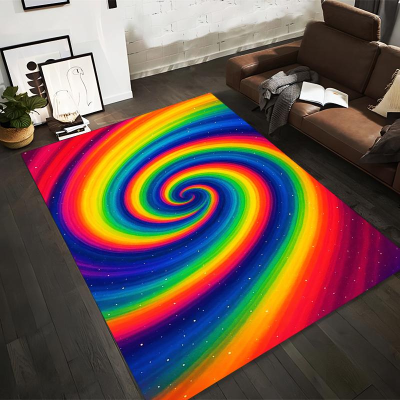 Colorful Swirl Galaxy Pattern Carpet with Rainbow Design for Home Decor Suitable for use as an anti-slip for living room bedroom sofas 40x60cm( 15x23in )
Colorful Swirl Galaxy Pattern Carpet with Rainbow Design for Home Decor Suitable for use as an anti-slip for living room bedroom sofas 40x60cm( 15x23in )