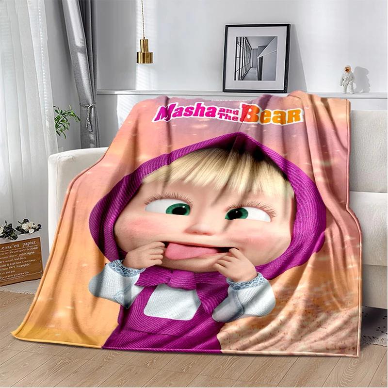 3D Мультяшна м яка плюшева ковдра з Машею та Ведмедиком, Фланелева ковдра-плед для вітальні, спальні, ліжка, дивана 30x40in
3D Мультяшна м яка плюшева ковдра з Машею та Ведмедиком, Фланелева ковдра-плед для вітальні, спальні, ліжка, дивана 30x40in