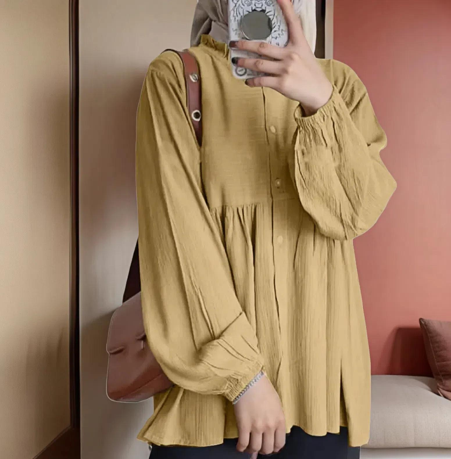 2023 Women s Loose-Fit Lantern Sleeve Cardigan - Solid Color, Ruffle Round Neck Versatile Top (In Stock) 3XL хаки
2023 Women s Loose-Fit Lantern Sleeve Cardigan - Solid Color, Ruffle Round Neck Versatile Top (In Stock) 3XL хаки