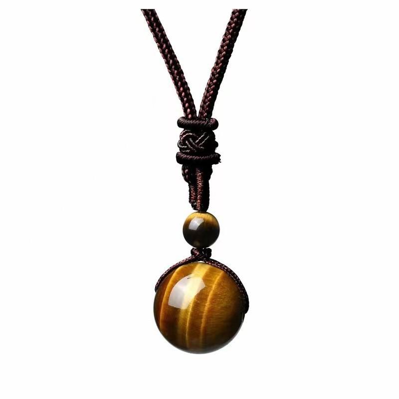 16MM European & American Tiger Eye, Obsidian, and Amethyst Pendant Necklace for Men
16MM European & American Tiger Eye, Obsidian, and Amethyst Pendant Necklace for Men