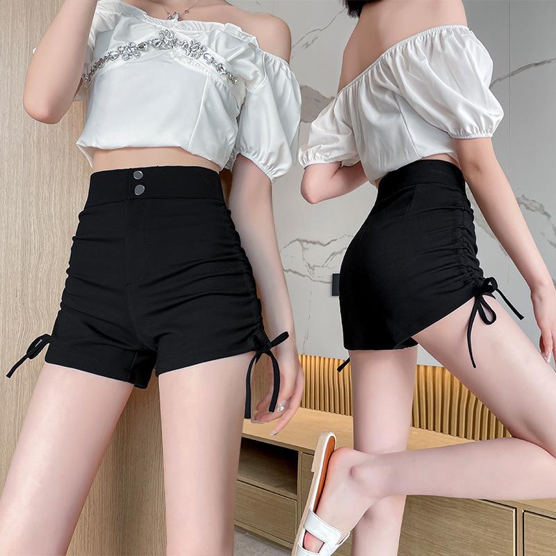 High-waisted Shorts for Women In Spring and Autumn New Style Fashionable Design Drawstring Slim Elastic Casual Wide-leg Pants Shorts for Women S
High-waisted Shorts for Women In Spring and Autumn New Style Fashionable Design Drawstring Slim Elastic Casual Wide-leg Pants Shorts for Women S