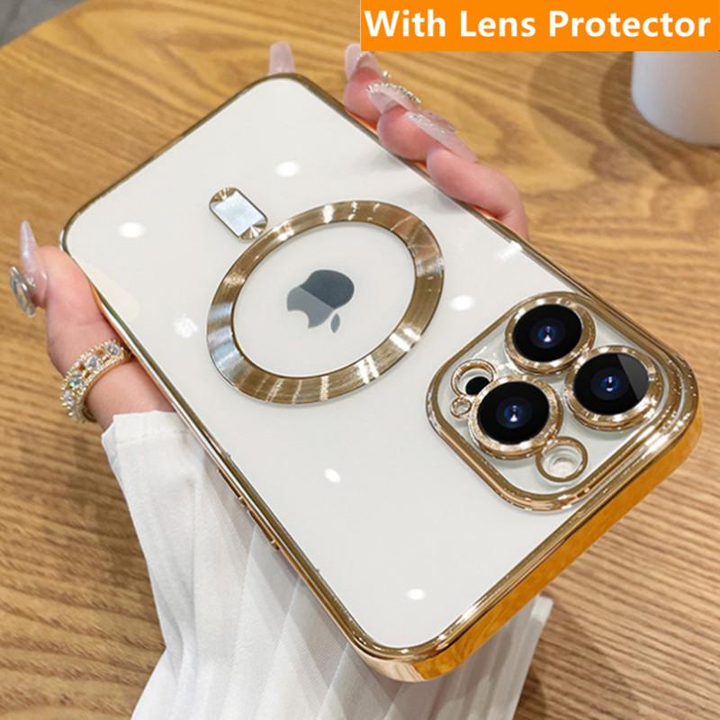 Роскошный магнитный чехол для беспроводной зарядки Magsafe для Iphone 14 13 12 11 Pro Max Plus Прозрачный силиконовый мягкий чехол с покрытием
Роскошный магнитный чехол для беспроводной зарядки Magsafe для Iphone 14 13 12 11 Pro Max Plus Прозрачный силиконовый мягкий чехол с покрытием