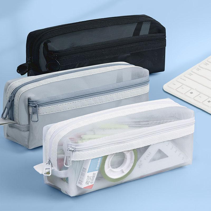 Large Grid Mesh Pencil Case Compartment Pen Bag Clear Handheld Multifunction Pencil Pouch Stationary Transparent Makeup Bag светло-серый
Large Grid Mesh Pencil Case Compartment Pen Bag Clear Handheld Multifunction Pencil Pouch Stationary Transparent Makeup Bag светло-серый
