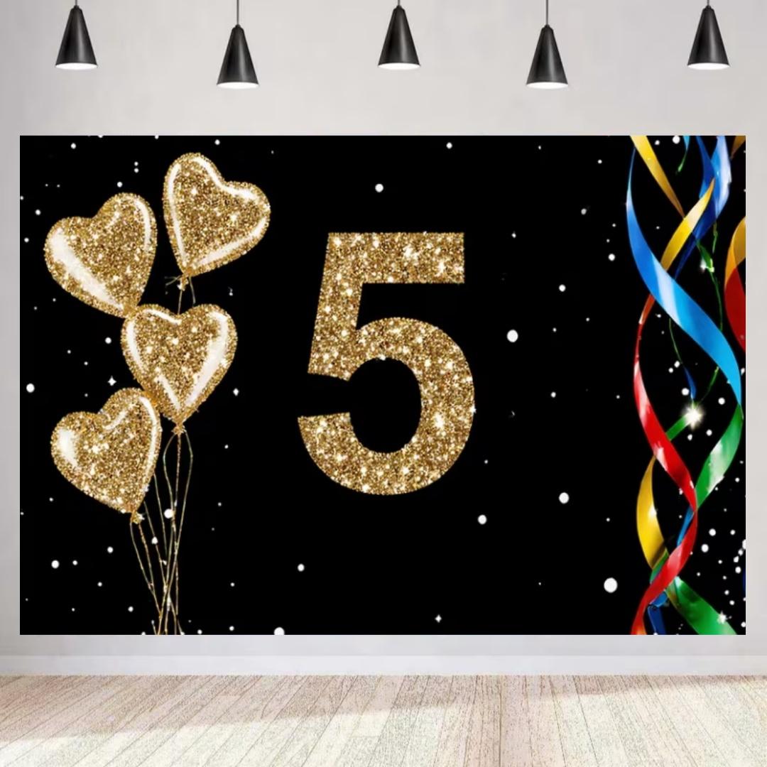 Happy 50 60th Birthday Background Ball Stage Party Decoration Backdrop Black Gold Glitter Balloon Photography Studio Prop Bannr 120x90 CM
Happy 50 60th Birthday Background Ball Stage Party Decoration Backdrop Black Gold Glitter Balloon Photography Studio Prop Bannr 120x90 CM