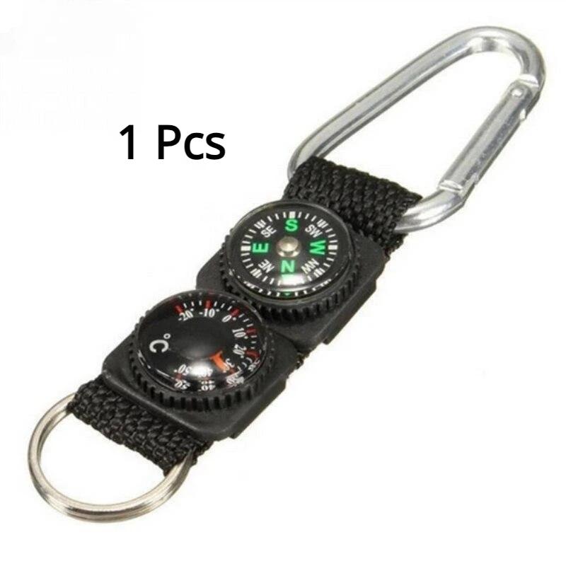 Camping Outdoors Tools Multiuse Compass Pointer Mini Keychain Metal Climbing Thermometer Key Hook for Hiking Sports Accessories чёрный
Camping Outdoors Tools Multiuse Compass Pointer Mini Keychain Metal Climbing Thermometer Key Hook for Hiking Sports Accessories чёрный