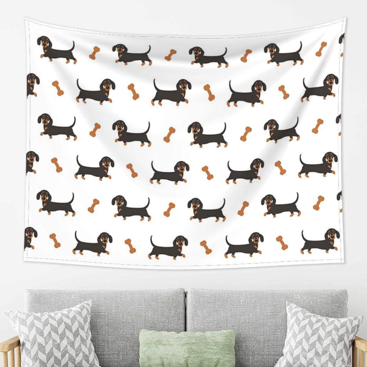 Black And Tan Dachshund Sausage Dog Tapestry Decor Art Aesthetic Tapestries for Living Room Bedroom Home Wall Cloth Wall Hanging 74x94cm(29x37in)
Black And Tan Dachshund Sausage Dog Tapestry Decor Art Aesthetic Tapestries for Living Room Bedroom Home Wall Cloth Wall Hanging 74x94cm(29x37in)