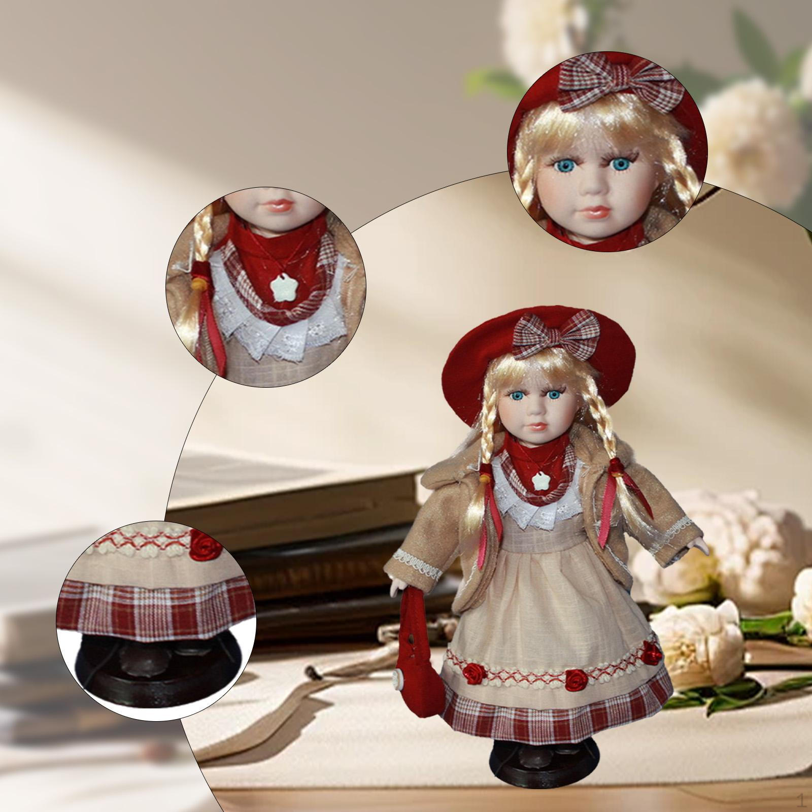 Collectible Porcelain Doll with Stand Beautiful Clothes Centerpieces Home Decoration Ornament Girl
Collectible Porcelain Doll with Stand Beautiful Clothes Centerpieces Home Decoration Ornament Girl