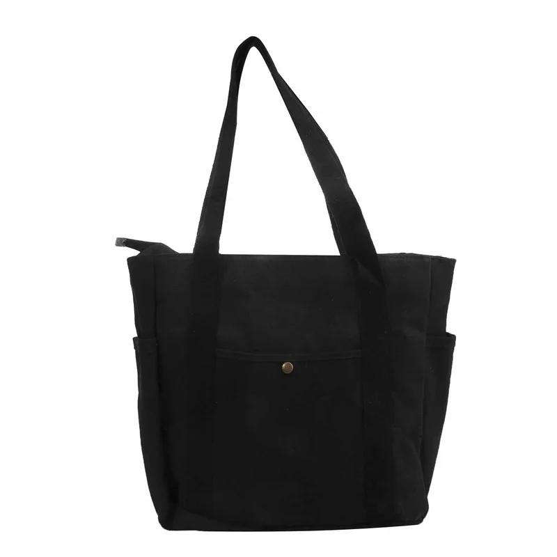 Large Capacity Canvas Tote Bags For Work Commuting Carrying Bag College Style Student Outfit Book Shoulder Bag чорний
Large Capacity Canvas Tote Bags For Work Commuting Carrying Bag College Style Student Outfit Book Shoulder Bag чорний