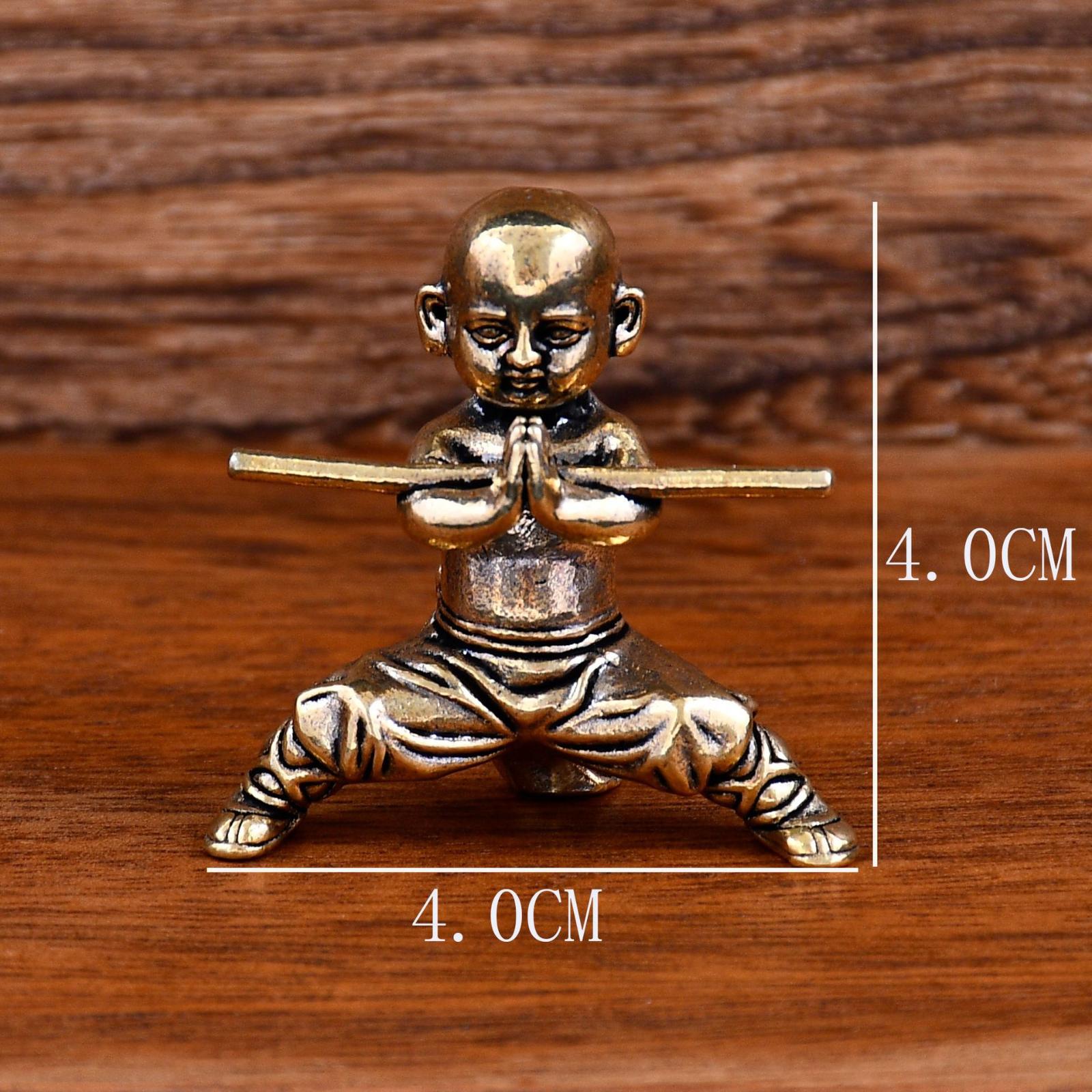 Brass Desktop Desk Ornament Kung Fu Monk Figurine Home Tea Pet Decorative Piece Brass Decorative Item One Size
Brass Desktop Desk Ornament Kung Fu Monk Figurine Home Tea Pet Decorative Piece Brass Decorative Item One Size