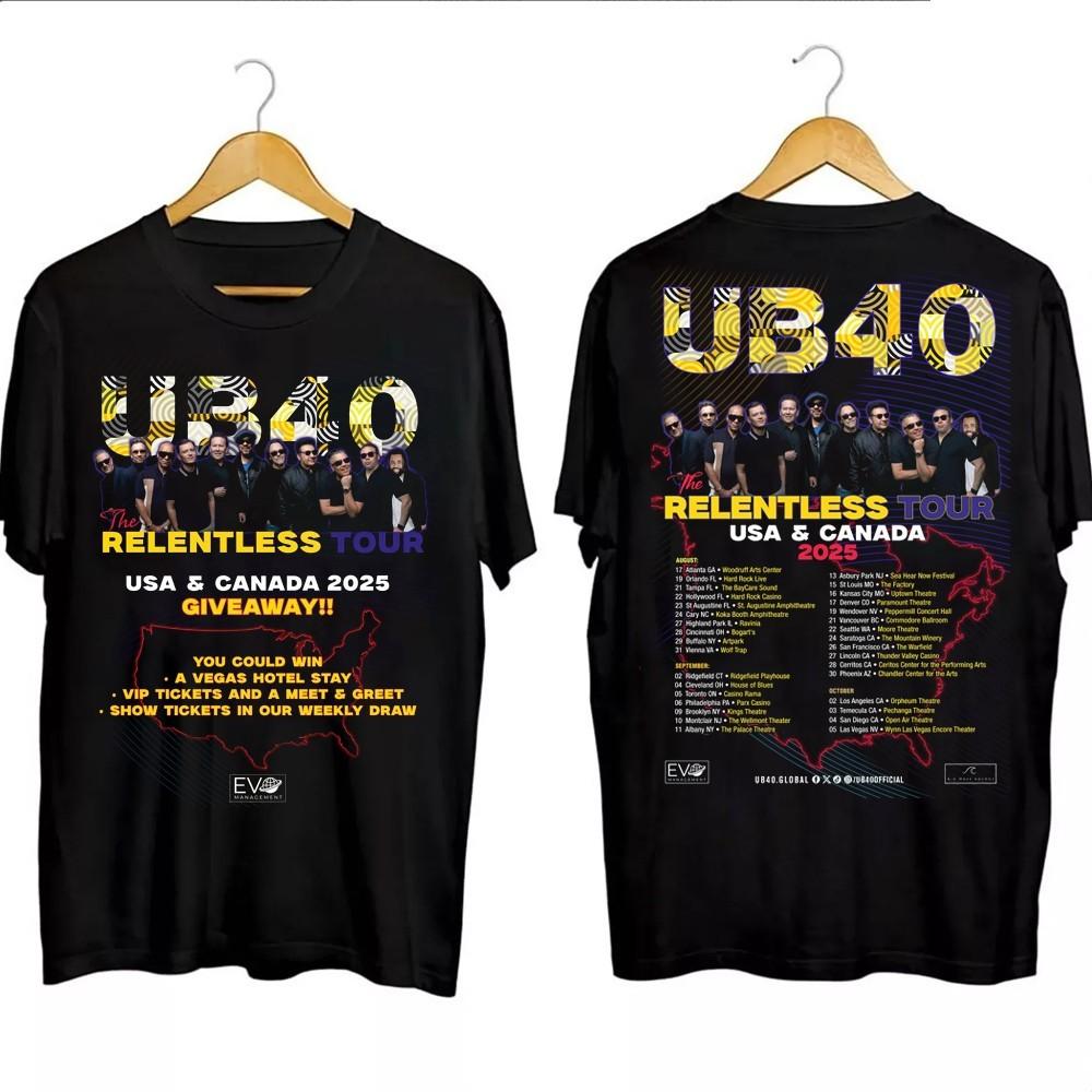 The UB40 USA amp; Canada Relentless Tour 25 Unisex S235XL 21D762 Unisex T-Shirt L
The UB40 USA amp; Canada Relentless Tour 25 Unisex S235XL 21D762 Unisex T-Shirt L
