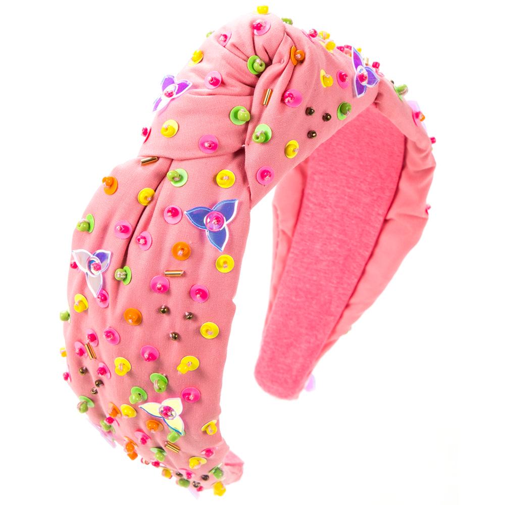 Повязка на голову в форме сердца на День святого Валентина с пришитыми вручную бусинами и пайетками – милый аксессуар для волос с широкими полями для женщин
Повязка на голову в форме сердца на День святого Валентина с пришитыми вручную бусинами и пайетками – милый аксессуар для волос с широкими полями для женщин