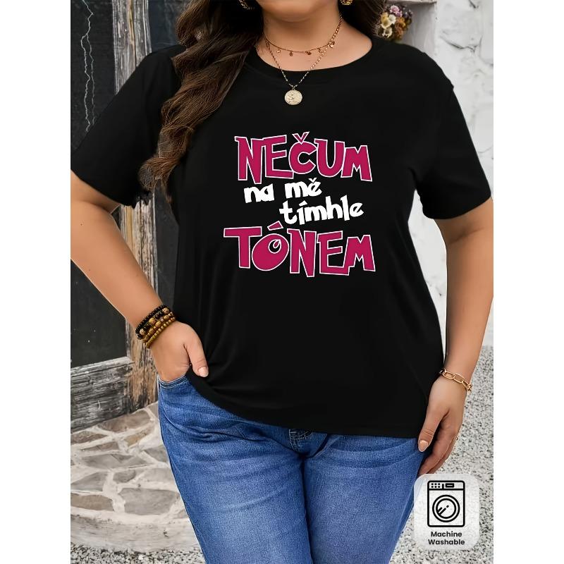 Plus Size, Plus Size Czech Phrase T-Shirt NEUM Na Mě Tímhle TóNEM ( Don t Speak to Me Like That ) - Oversized Fit Soft Casual Tee 4XL чорний
Plus Size, Plus Size Czech Phrase T-Shirt NEUM Na Mě Tímhle TóNEM ( Don t Speak to Me Like That ) - Oversized Fit Soft Casual Tee 4XL чорний