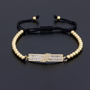 Nidin Trendy Copper Zircon Handmade Bead Bracelet Luxury Macrame Pave CZ Adjustable Jewelry Gift For Men Women Best Gifts
Nidin Trendy Copper Zircon Handmade Bead Bracelet Luxury Macrame Pave CZ Adjustable Jewelry Gift For Men Women Best Gifts
