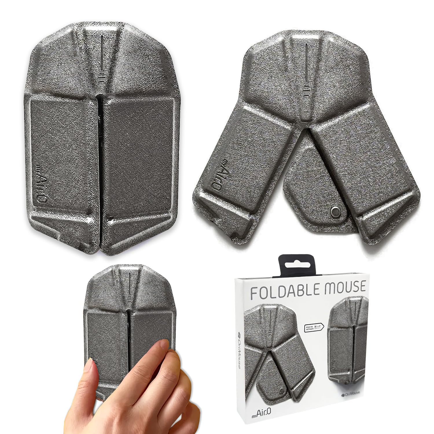 OriMouse Portable Wireless Mouse 3D Touch Silent Bluetooth No USB Receiver Titanium myAir.0 [Origami-style Design, Ultra-thin 5mm, Ultra-lightweight
OriMouse Portable Wireless Mouse 3D Touch Silent Bluetooth No USB Receiver Titanium myAir.0 [Origami-style Design, Ultra-thin 5mm, Ultra-lightweight