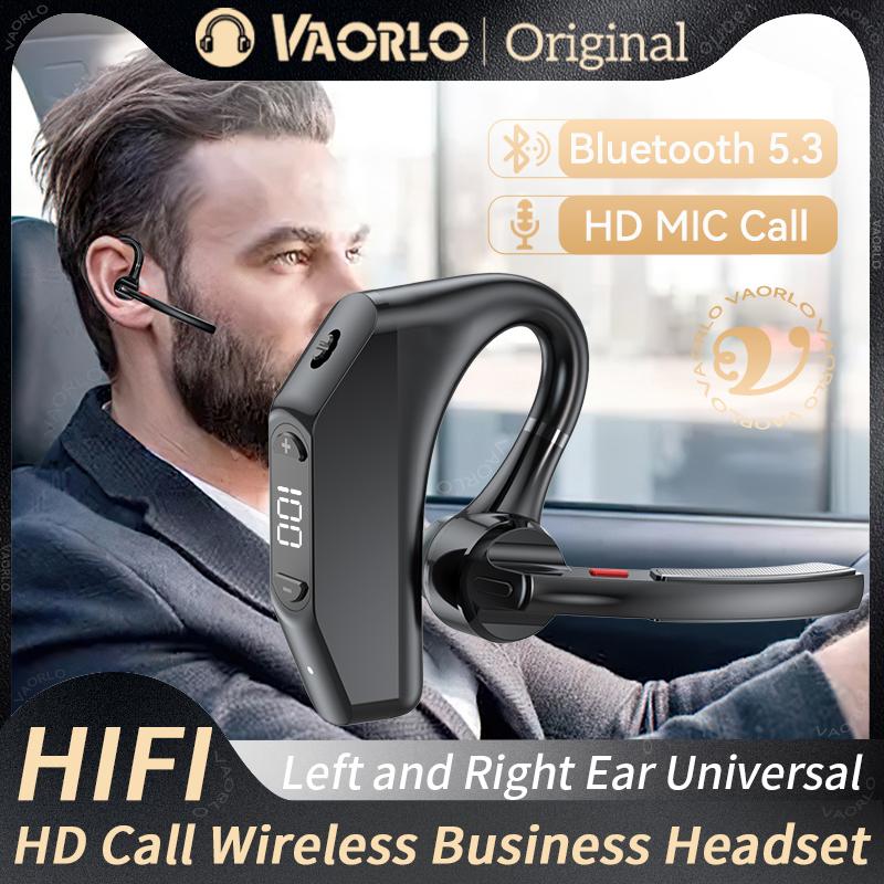 Bluetooth-наушники для бизнеса, время работы в режиме разговора/музыки 20/30 часов, светодиодный цифровой дисплей с шумоподавлением MLC, беспроводная гарнитура Black
Bluetooth-наушники для бизнеса, время работы в режиме разговора/музыки 20/30 часов, светодиодный цифровой дисплей с шумоподавлением MLC, беспроводная гарнитура Black
