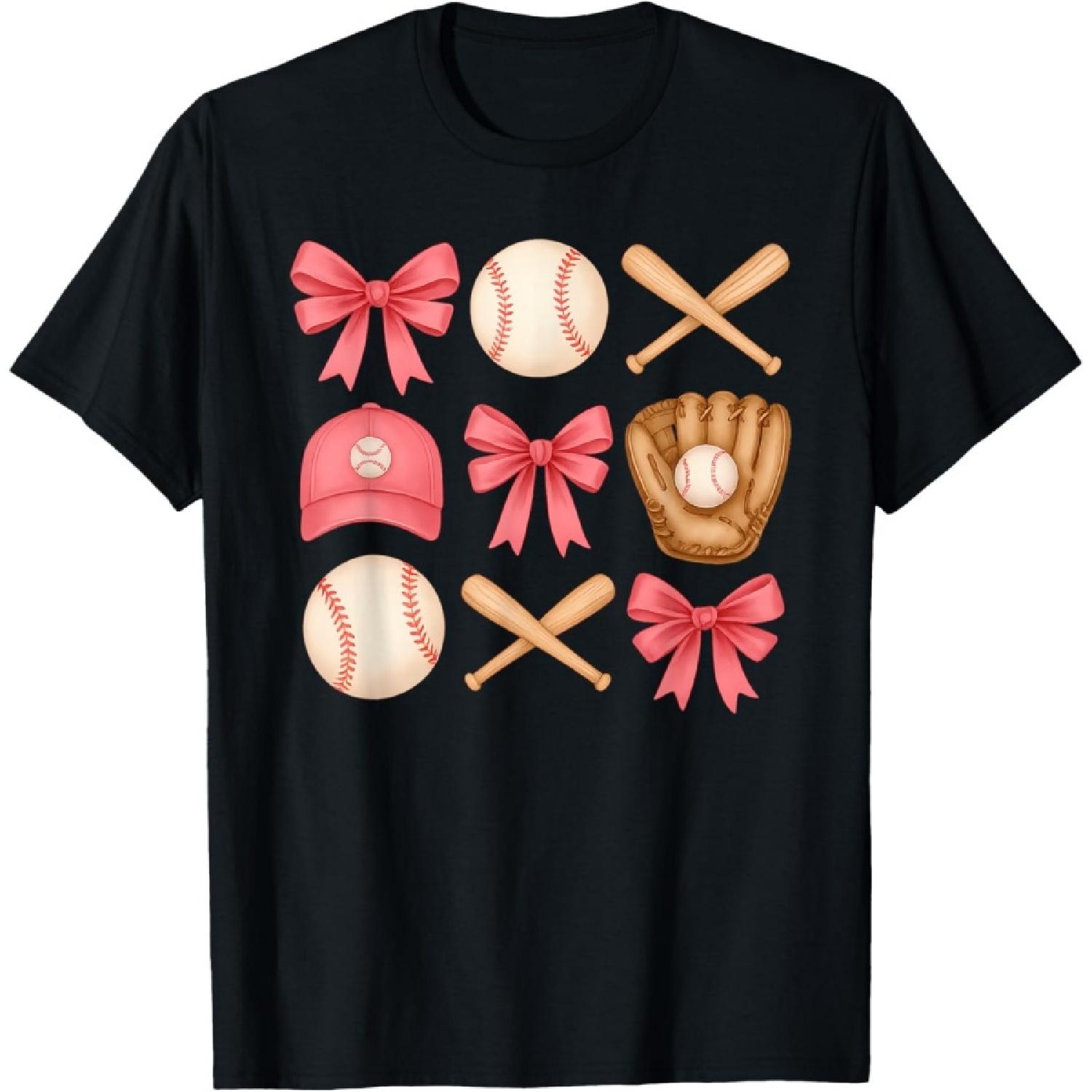 Cute Pink Baseball Bow Girl Sports Fan Softball Girl Women T-Shirt(1) XXXXXL чорний
Cute Pink Baseball Bow Girl Sports Fan Softball Girl Women T-Shirt(1) XXXXXL чорний