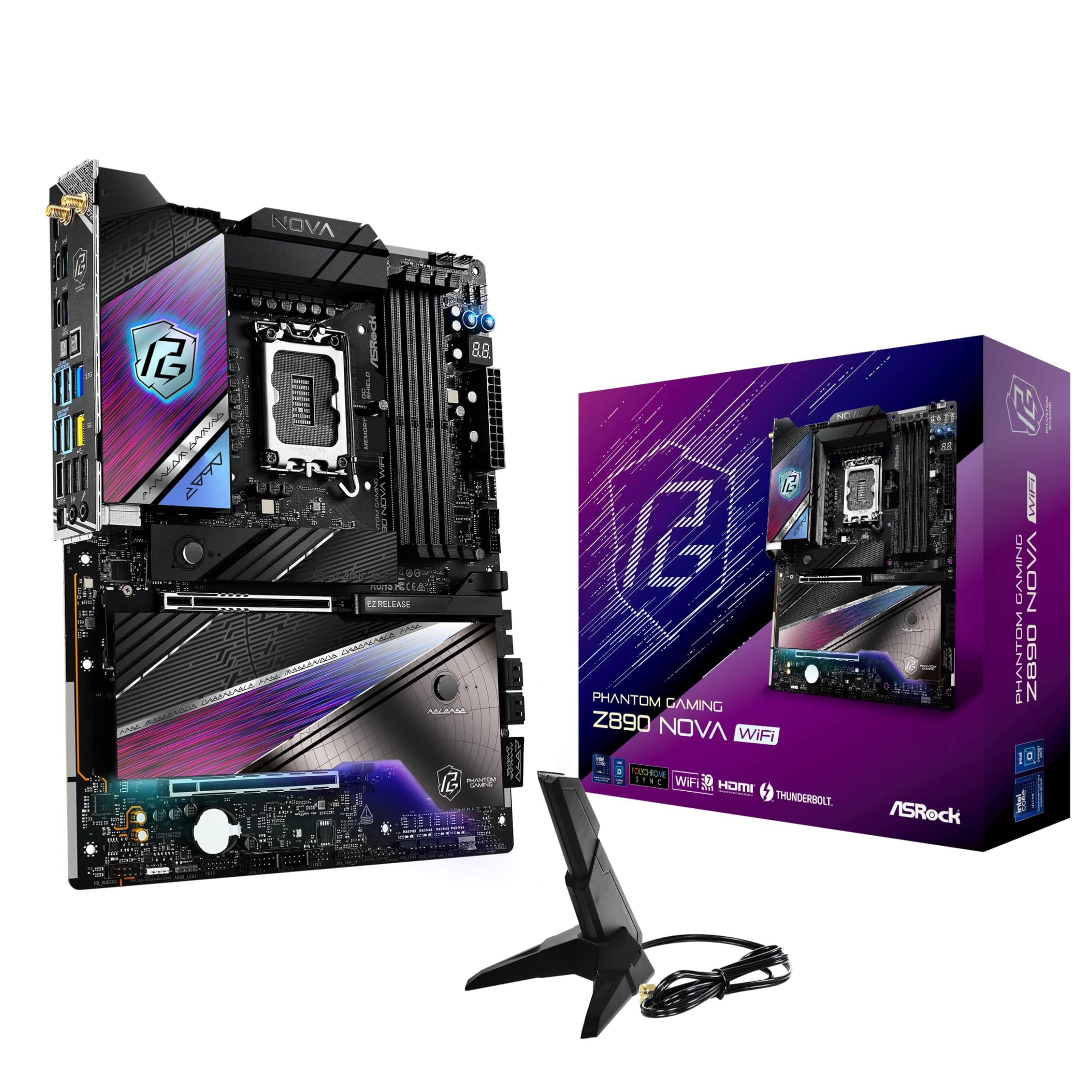 Материнська плата ASRock Z890 Nova WiFi Intel CPU Core Ultra Compatible Z890 Chipset DDR5 ATX Материнська плата Авторизований дистриб’ютор (LGA1851) [Вітчизняний
Материнська плата ASRock Z890 Nova WiFi Intel CPU Core Ultra Compatible Z890 Chipset DDR5 ATX Материнська плата Авторизований дистриб’ютор (LGA1851) [Вітчизняний