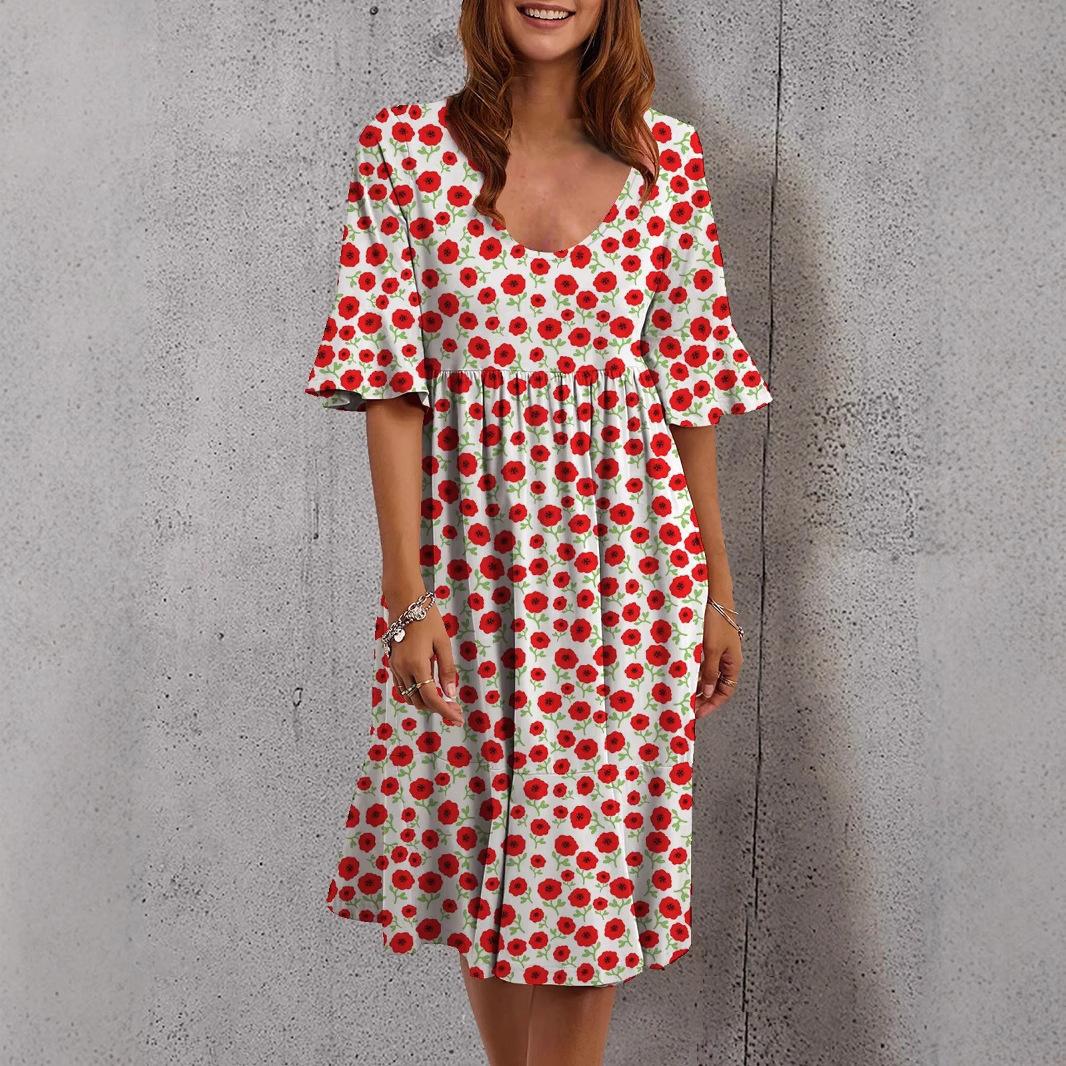 GMXIA Женское платье с короткими рукавами и разноцветным принтом, с круглым вырезом XXXL
GMXIA Женское платье с короткими рукавами и разноцветным принтом, с круглым вырезом XXXL