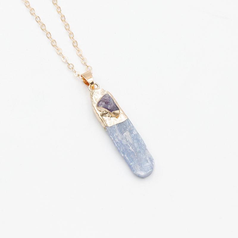 Natural bluestone pendant bluestone with amethyst necklace irregular bluestone blue crystal necklace Crystals and Healing Stones
Natural bluestone pendant bluestone with amethyst necklace irregular bluestone blue crystal necklace Crystals and Healing Stones