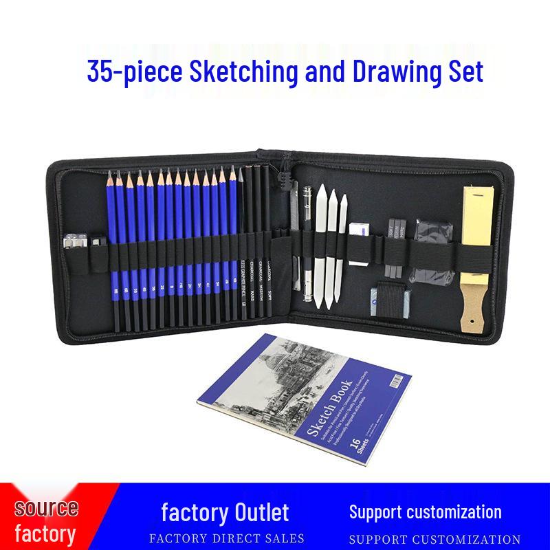 35-Piece Professional Sketch & Colored Pencil Art Set
35-Piece Professional Sketch & Colored Pencil Art Set