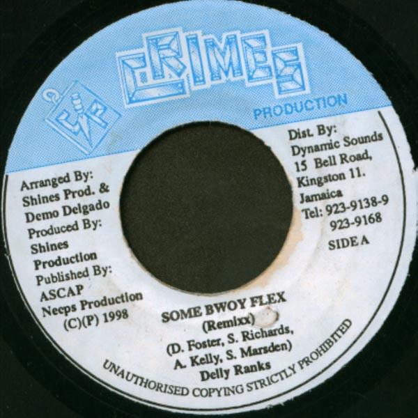 7inch Record DELLY RANKS - Some Bwoy Flex (Remix) NONE Crimes Producti 1998 Jamaica Reggae, Ska & Dub Used
7inch Record DELLY RANKS - Some Bwoy Flex (Remix) NONE Crimes Producti 1998 Jamaica Reggae, Ska & Dub Used