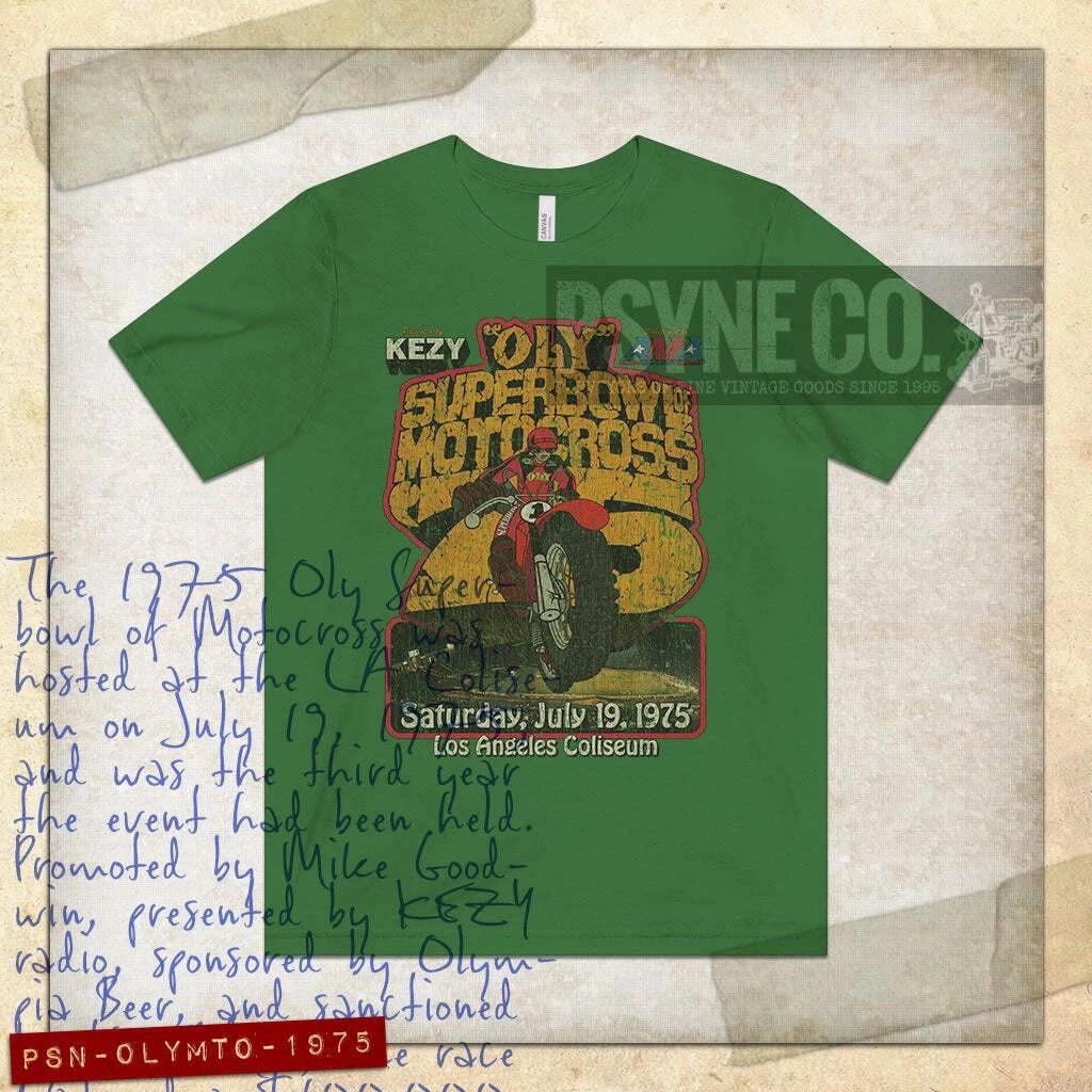 Oly SB Motocross Los Angeles 1975 Vintage Men s T shirt 3XL
Oly SB Motocross Los Angeles 1975 Vintage Men s T shirt 3XL