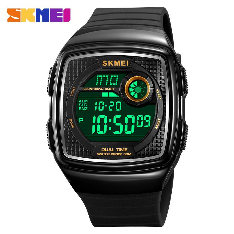 SKMEI Brand Back Light Dightal Countdown Sport Watches Mens Fashion 5Bar Водонепроницаемые секундомер наручные часы будильник montre homme
SKMEI Brand Back Light Dightal Countdown Sport Watches Mens Fashion 5Bar Водонепроницаемые секундомер наручные часы будильник montre homme