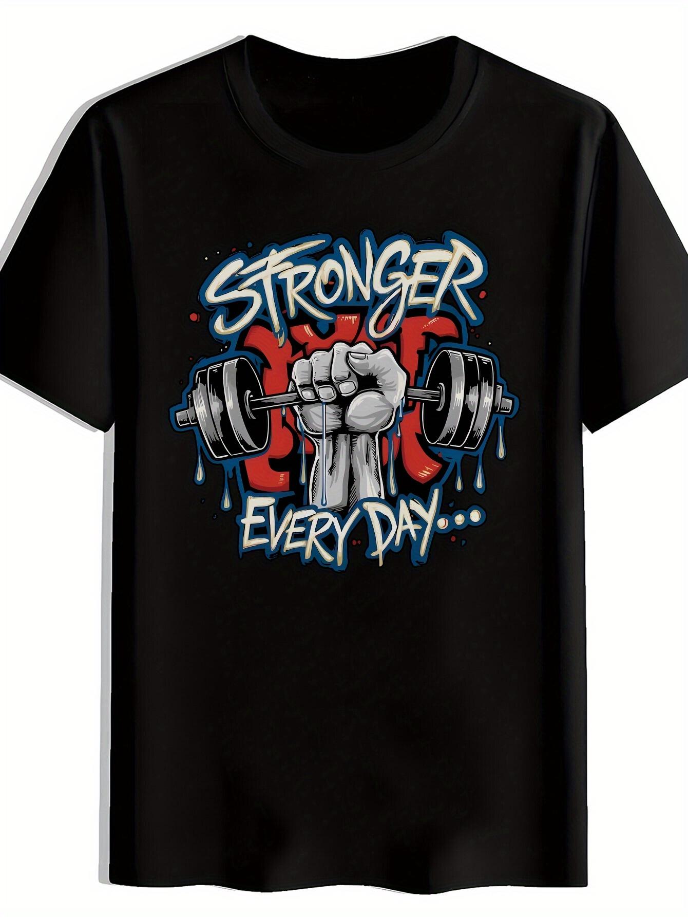 Motivational Fitness T-shirt - STRONGER EVERY DAY Workout Tee - Lightweight Breathable Polyester Shirt for Gym XXL
Motivational Fitness T-shirt - STRONGER EVERY DAY Workout Tee - Lightweight Breathable Polyester Shirt for Gym XXL