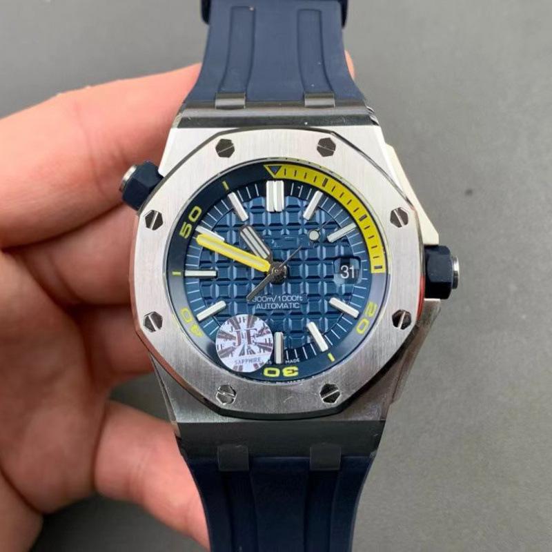 Чоловічий годинник Royal Oak Offshore Automatic 15400AP з гумовим та сталевим ремінцем
Чоловічий годинник Royal Oak Offshore Automatic 15400AP з гумовим та сталевим ремінцем