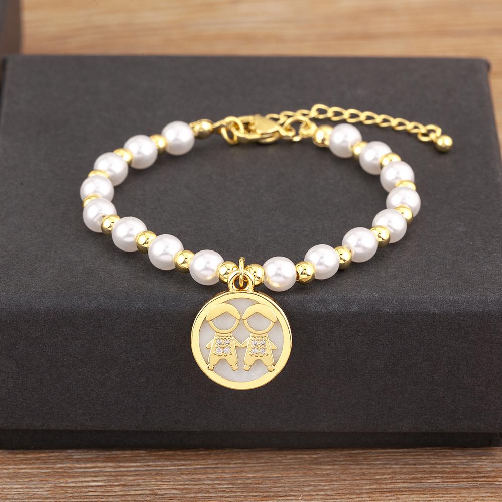 Nidin High Quality Round Shape Girl Boy Pearl Beads Zircon Hand Bracelets For Female Son Daughter Cute Jewelry Mother s Day Gift
Nidin High Quality Round Shape Girl Boy Pearl Beads Zircon Hand Bracelets For Female Son Daughter Cute Jewelry Mother s Day Gift