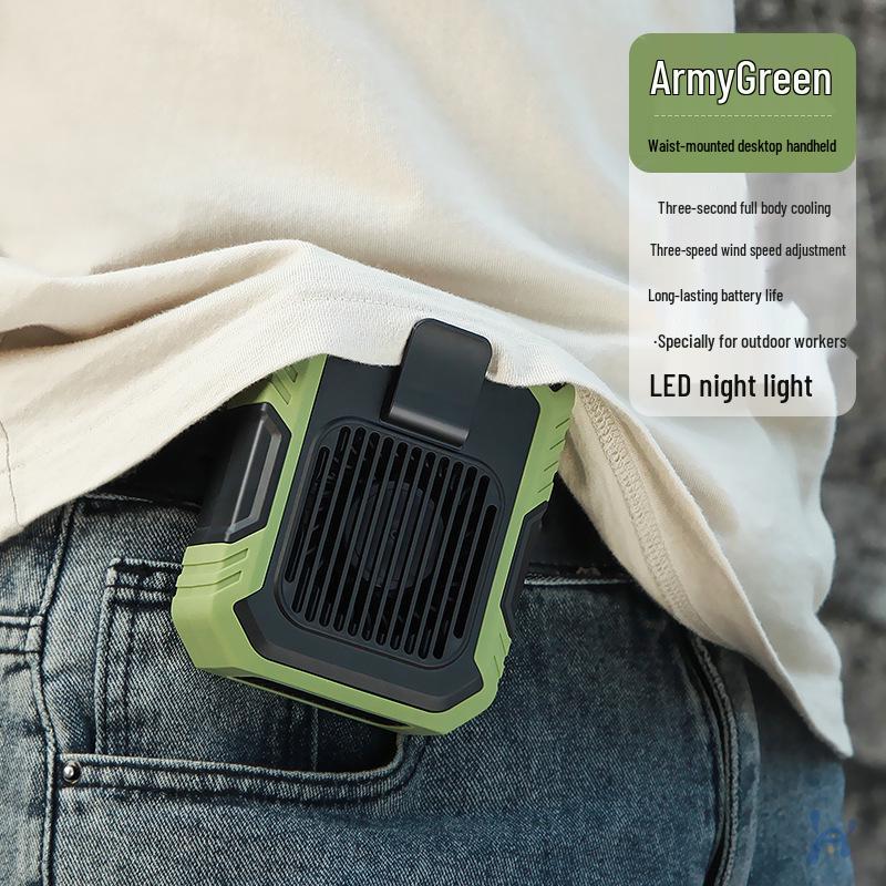Waist and Neck Hanging Leafless USB Mini Fan Standard зелений/чорний
Waist and Neck Hanging Leafless USB Mini Fan Standard зелений/чорний