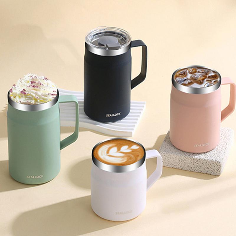 450ML 304 Stainless Steel Coffee Cup Mug With Lid Portable Thermal Insulated Water Cups Anti-scald Coffee Tumbler With Handle 450ML
450ML 304 Stainless Steel Coffee Cup Mug With Lid Portable Thermal Insulated Water Cups Anti-scald Coffee Tumbler With Handle 450ML