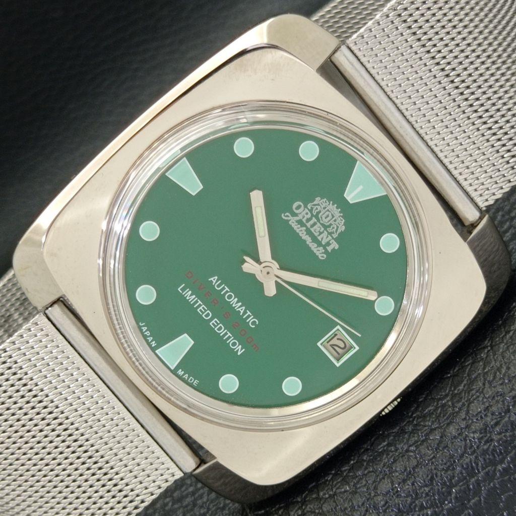 USED VINTAGE ORIENT AUTOMATIC 46941 JAPAN MENS GREEN COLOR DIAL WATCH a436522-2 R123a-a436522
USED VINTAGE ORIENT AUTOMATIC 46941 JAPAN MENS GREEN COLOR DIAL WATCH a436522-2 R123a-a436522