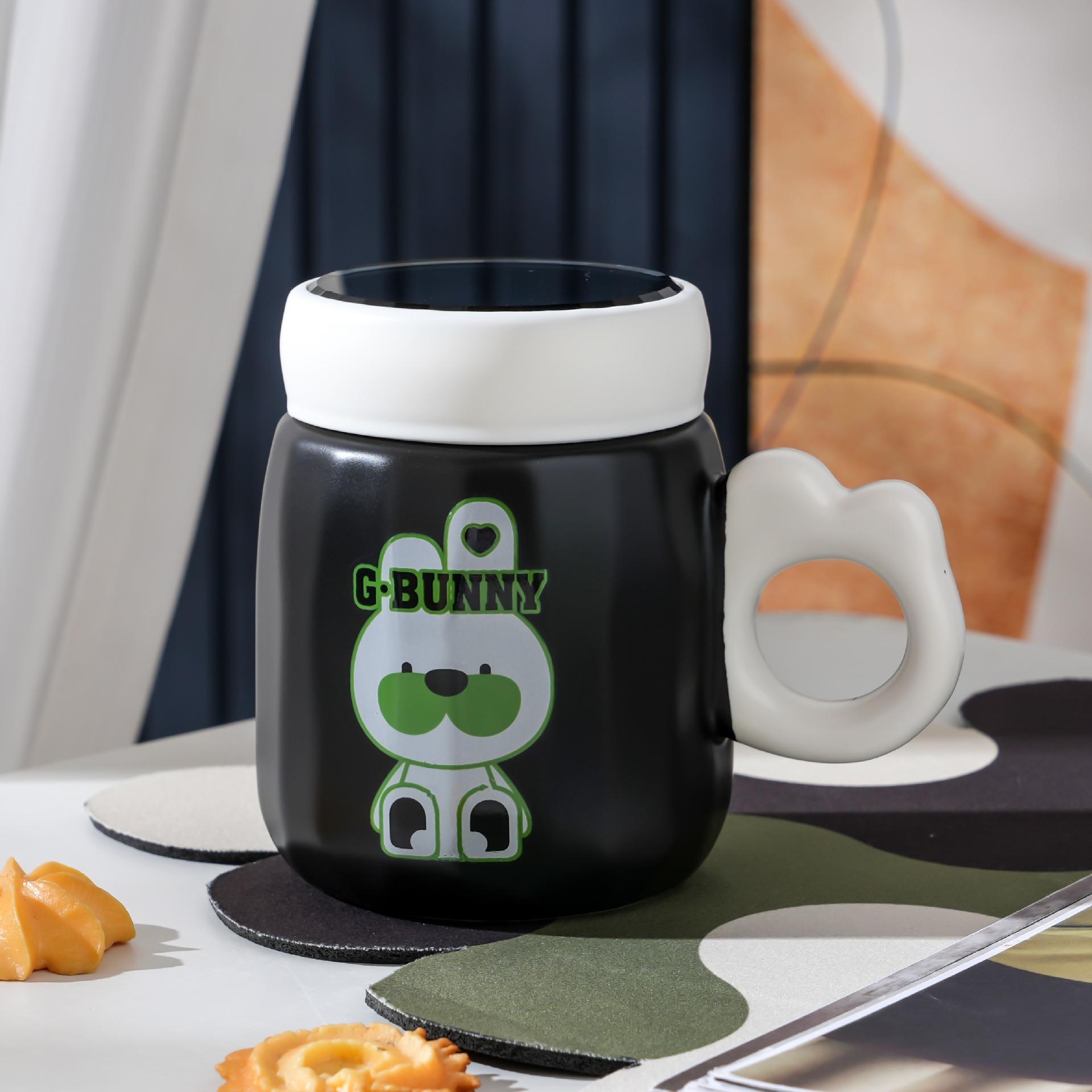 New Cartoon Coffee Cup Portable Ceramic Cup for Girls with High Value Cups for Home, Souvenirs with Lid Spoon Water Cup 300ML
New Cartoon Coffee Cup Portable Ceramic Cup for Girls with High Value Cups for Home, Souvenirs with Lid Spoon Water Cup 300ML