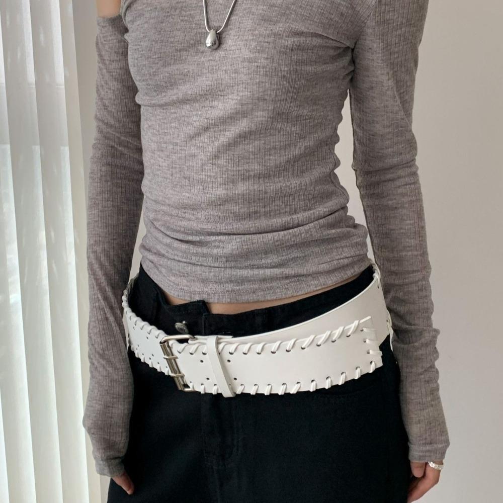 Woven PU Leather Waistband Y2k Western Cowboy Belt Personalized Women Wide Belt Jeans Decorative чорний
Woven PU Leather Waistband Y2k Western Cowboy Belt Personalized Women Wide Belt Jeans Decorative чорний