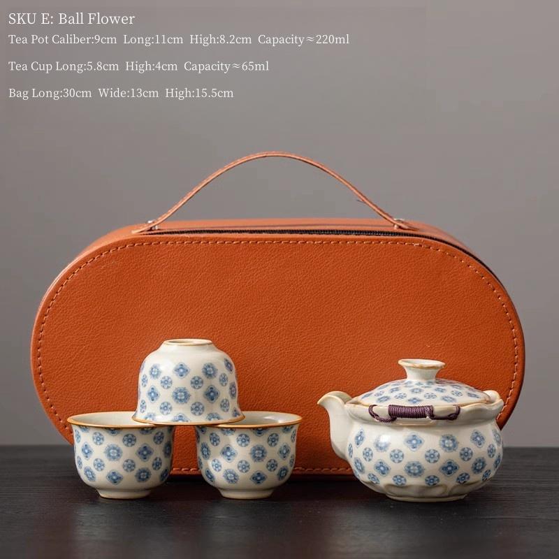 Ru Kiln Panda Travel Tea Set Convenient Handheld Pot One Pot Three Cups Outdoor Portable Tea Set Gift Tea Set Tea Ceremony Four-piece Set
Ru Kiln Panda Travel Tea Set Convenient Handheld Pot One Pot Three Cups Outdoor Portable Tea Set Gift Tea Set Tea Ceremony Four-piece Set