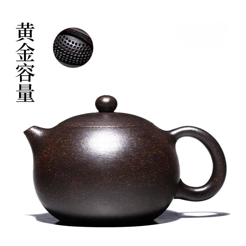 200/230/280/330ML Authentic Yixing Purple Clay TeaPot half Handmade Custom Black Gold Sand Teapot Ball Hole Filter Tea Infuser
200/230/280/330ML Authentic Yixing Purple Clay TeaPot half Handmade Custom Black Gold Sand Teapot Ball Hole Filter Tea Infuser